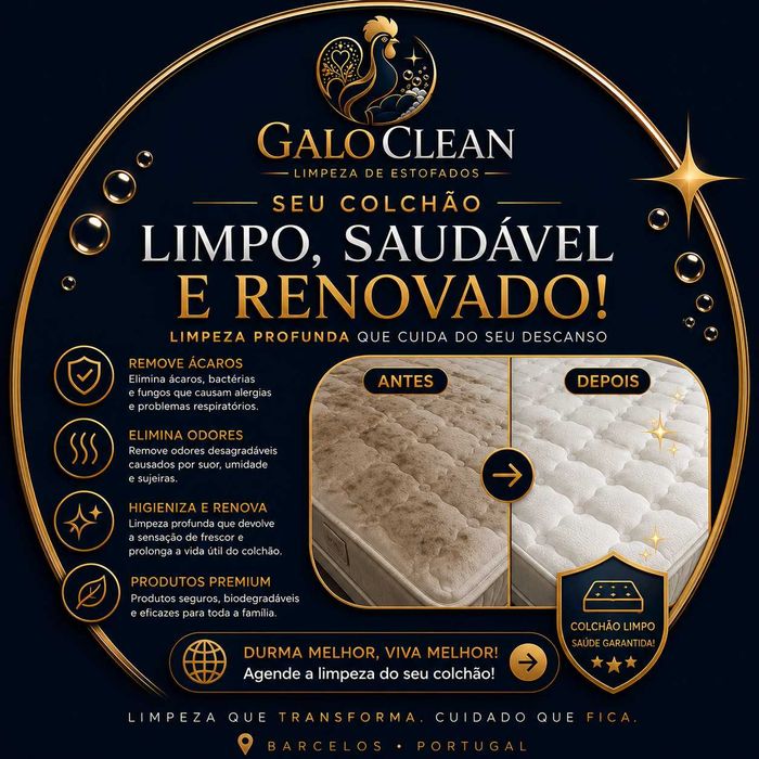 Galo Clean | Limpeza Profissional de Estofos em Barcelos e Região