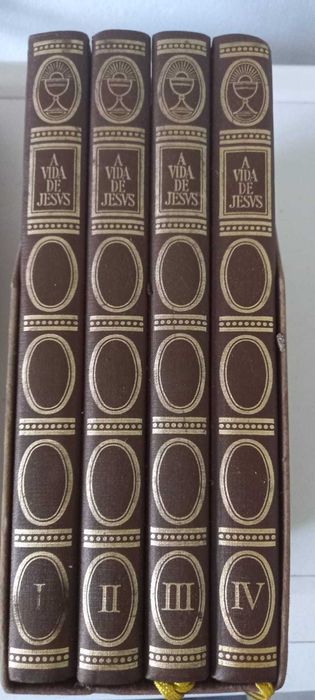 A vida de Jesus  - colecção de luxo de 4 livros