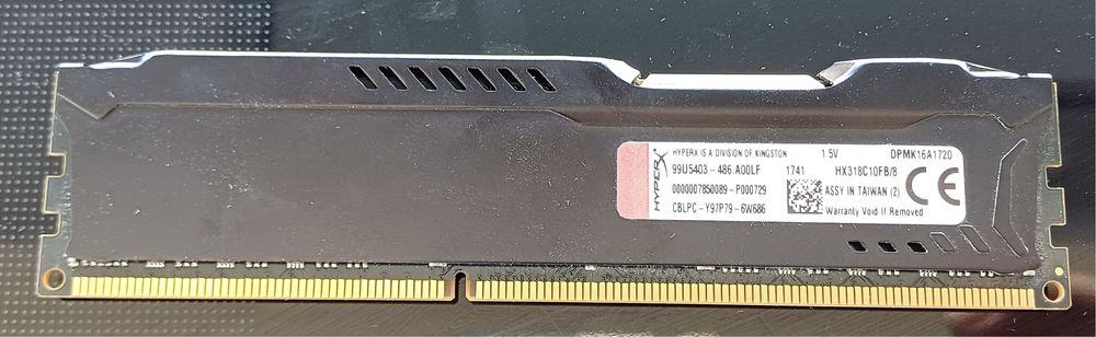 HyperX FURY Memory Black - 2x8GB Module - DDR3 1866MT/s