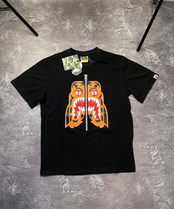 Футболка Bape Tiger чорна / Бейп Тайгер