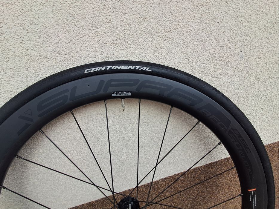 Koła karbonowe: Supra RFC 50 elite disc + Conti GP5000