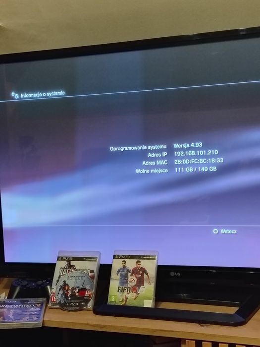 Konsola PS3/pad/gry/PKGi