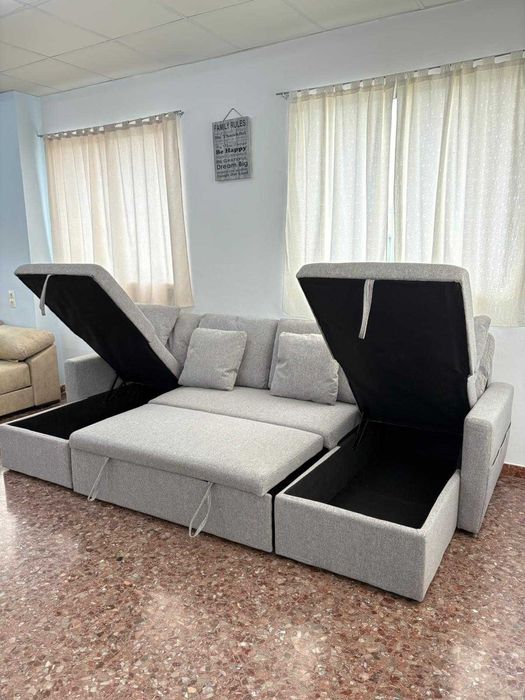 sofa cama armazenamento duplo Paga na ato entrega Envio gratis