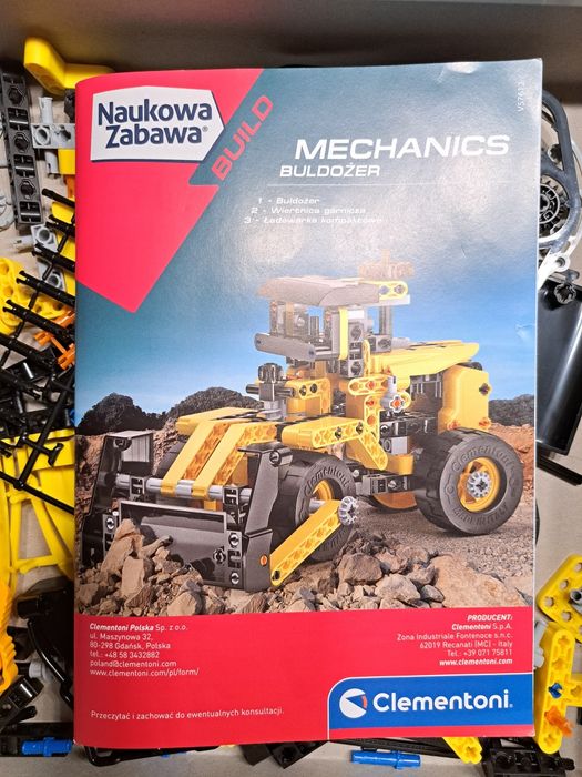 Klocki Clementoni Laboratorium mechaniki buldożer 200 elementów