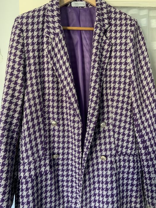 Blazer roxo / branco