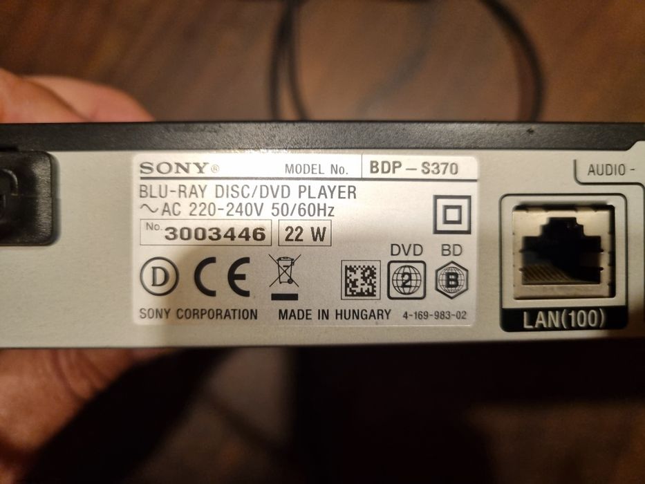 Título: Leitor Blu-ray e DVD Sony BDP-S570 (A funcionar a 100%)