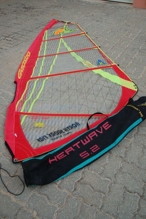 Windsurf Vela Gaastra 5,2 Heatwave com saco Anti-crush