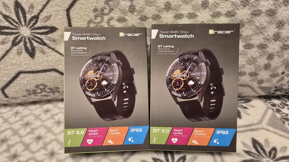 Nowy Smartwatch Tracer SM8V Onyx . Cena za jeden Smartwatch