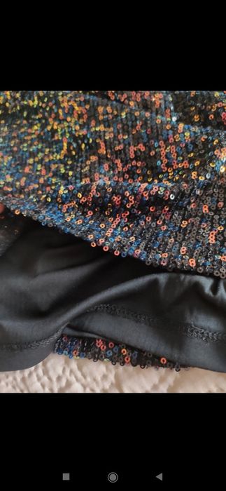 Cekinowa bluzka crop