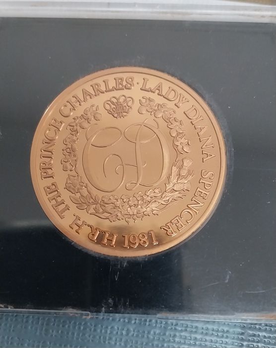 Medalha comemorativa em bronze Royal Wedding