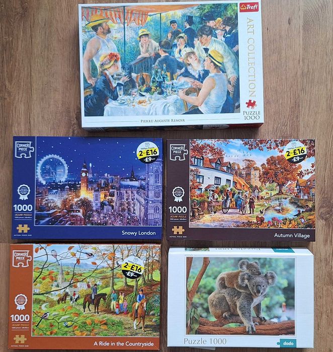 Puzzle 1000 elementów - jak nowe
