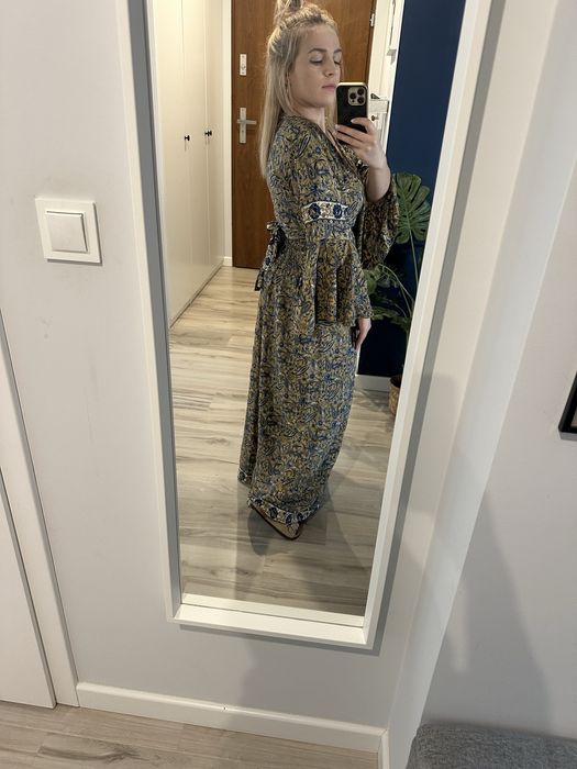 Komplet jedwabny nowy