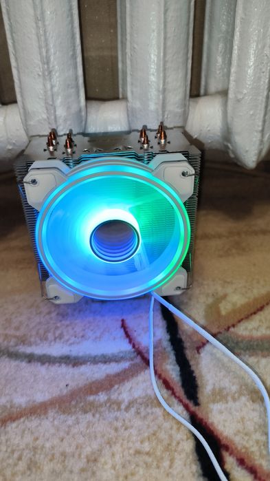 Enermax ETS-T40-TB 120 мм. White ARGB – Потужна башта 4 трубок (Intel)