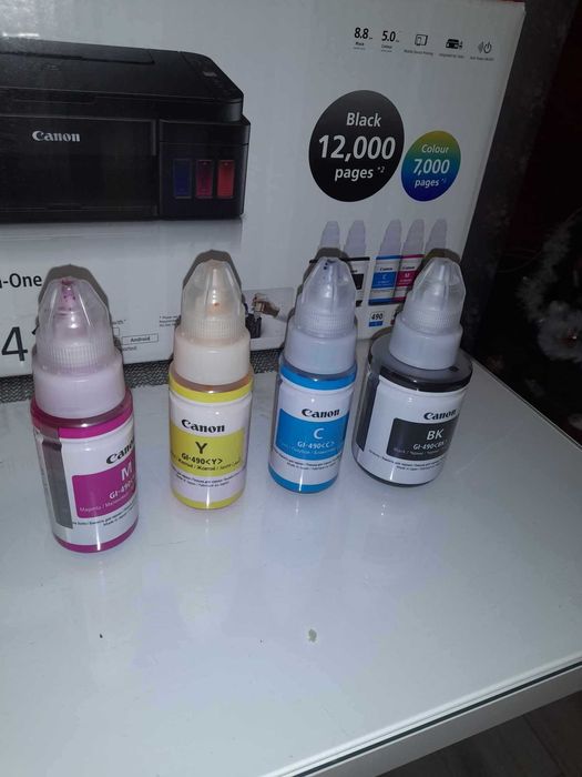 Nowa Drukarka Canon G3411+ załadowane tusze + komplet tuszy