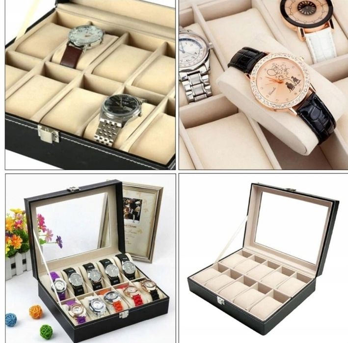 Nowe Etui na zegarki 10szt.