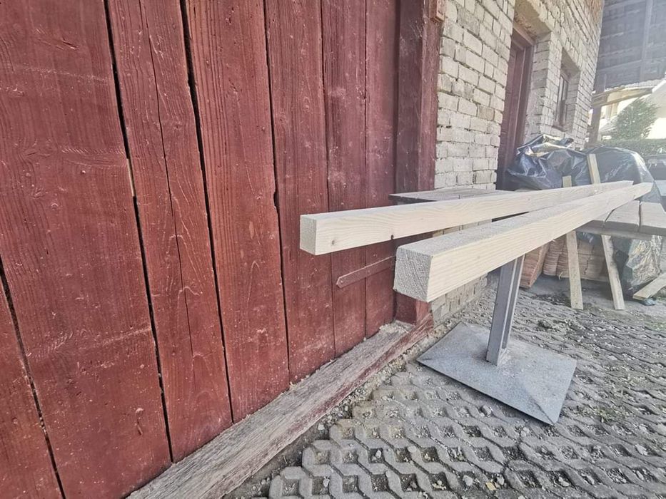 Kantówki świerkowe modrzewiowe suche strugana różne wymiary