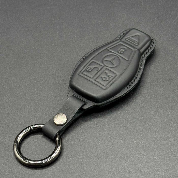 РУЧНА РОБОТА! Шкіряний чохол на ключ Mercedes, чехол на ключ Мерседес, брелок мерседес, ключ рибка