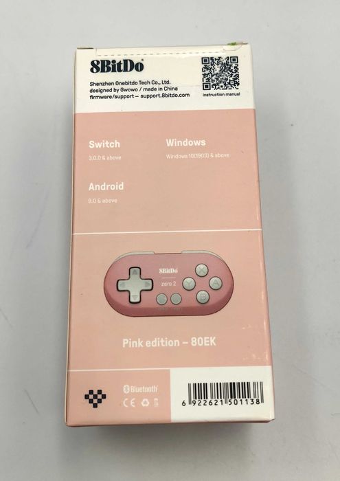 Mini bezprzewodowy pad 8BitDo Zero 2 Switch Windows/Android