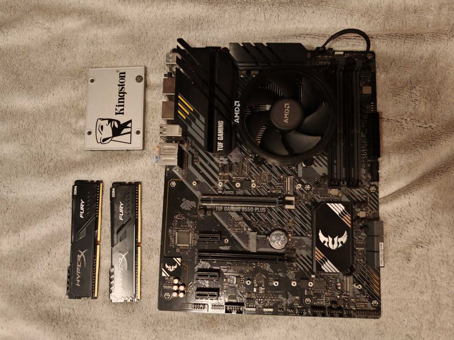 комплект Asus TUF B550 Plus Ryzen 5 5600G DDR4 8Gb 3200MHz SSD Kingston 128 Gb