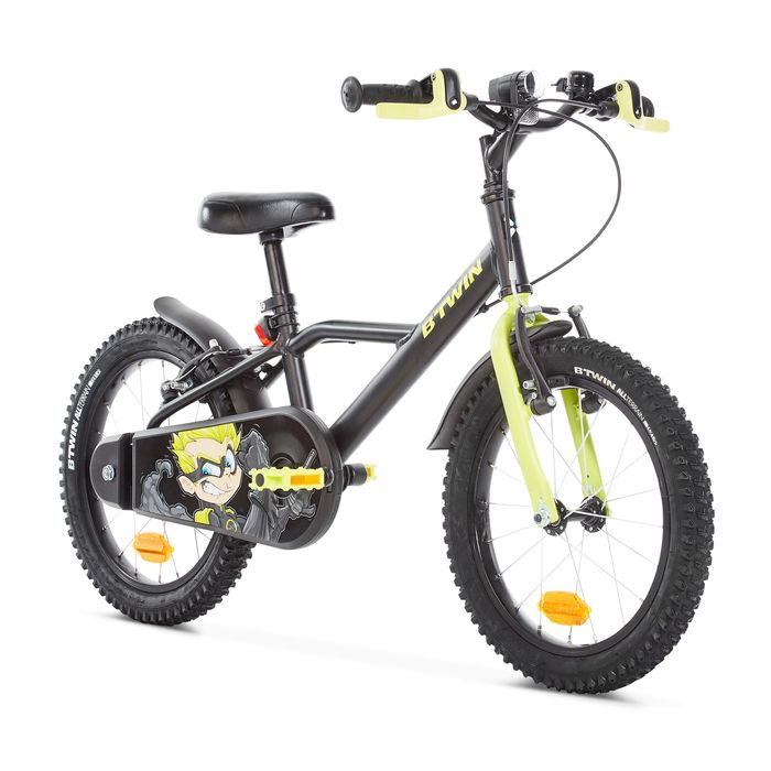 BICICLETA DE CRIANÇA 4-6 ANOS 500 DARK HERO 16 POLEGADAS