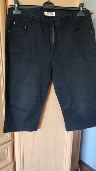 Spodnie rybaczki czarne xxxl