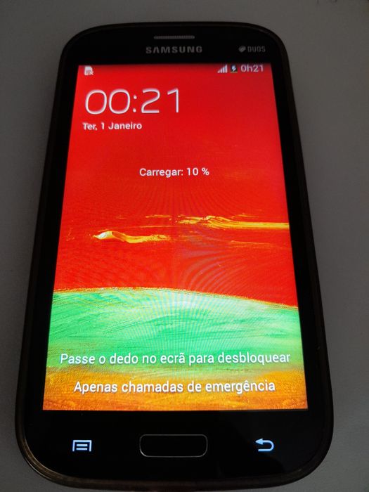 Samsung Galaxy Grand Neo Duos  na caixa com capa,  estimado