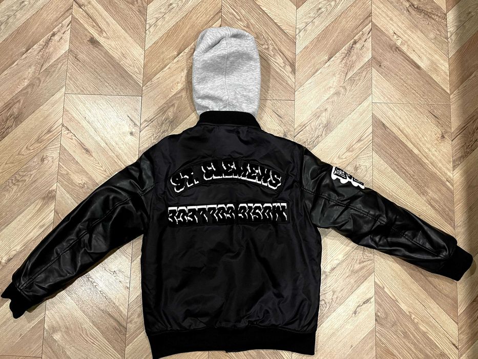 Куртка бомбер Zara dnwr Embroidered Patchwork Black Jacket: 1 000