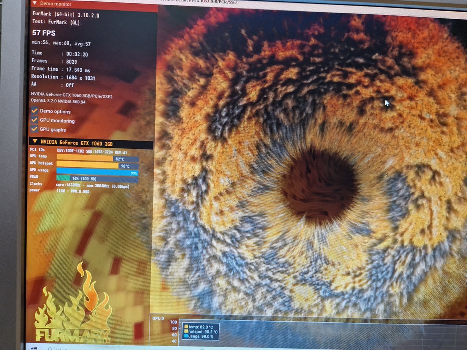 GIGABYTE GTX 1060 3GB 192BIT GDDR5 Відеокарта в гарному стані