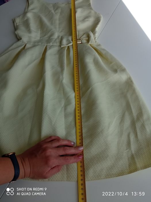 Sukienka suknia na specjalną okazję sukienka elegancka żółta S