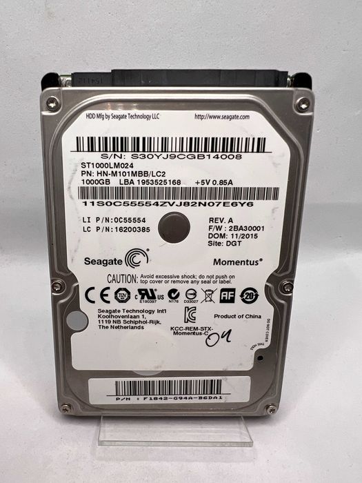Dysk HDD Seagate Momentus 1TB 2,5” SATA – laptop PC – sprawny