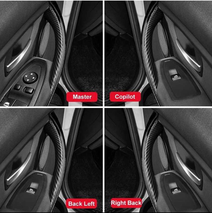 Puxador pega ou guarnição carbono porta BMW F30–F31–F32–F33–F34-F35F36