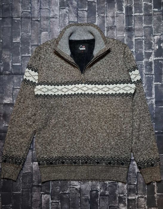 Varde sweter męski ,,na misiu", norweski futerkowy, outdoor trekking