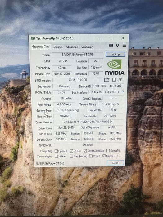 Відеокарта затичка Nvidia GT 240(є HDMI)
