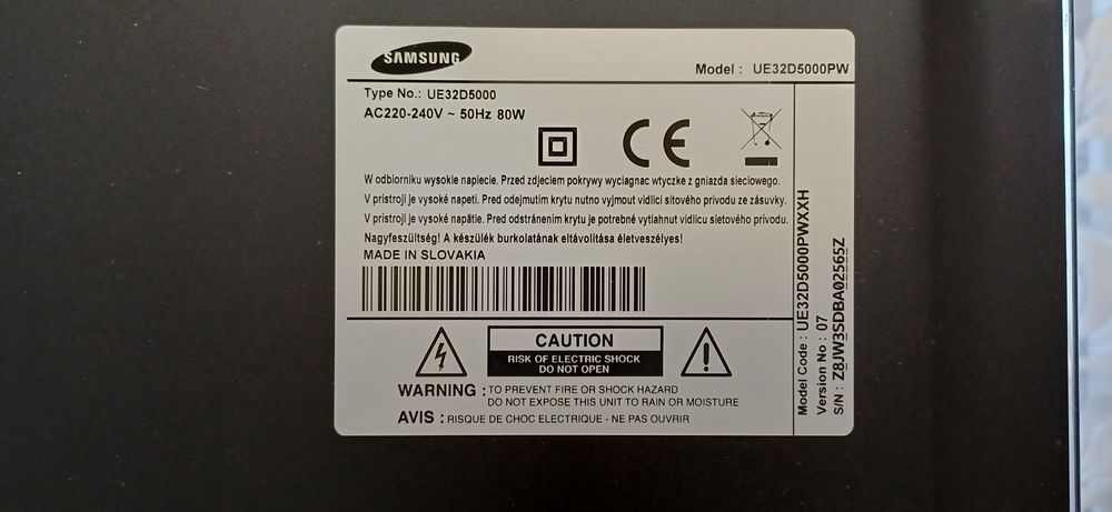 Telewizor Samsung+Dekoder DVB-T2