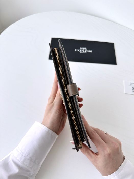 Жіночий брендовий шкіряний гаманець Coach женский кошелек коуч коач