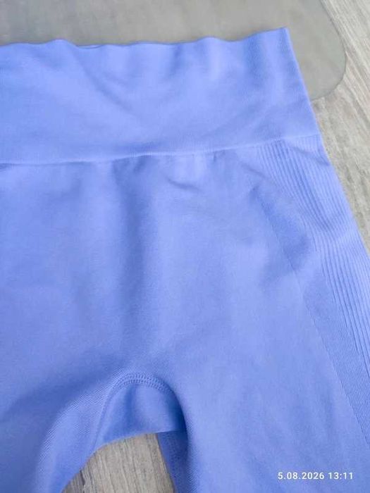 liliowe legginsy damskie Work Out rozm. S