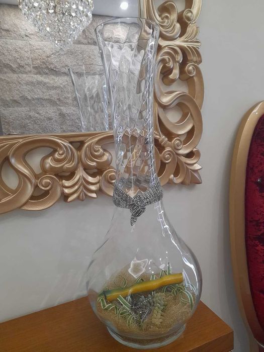 Adorno em vidro lapidado