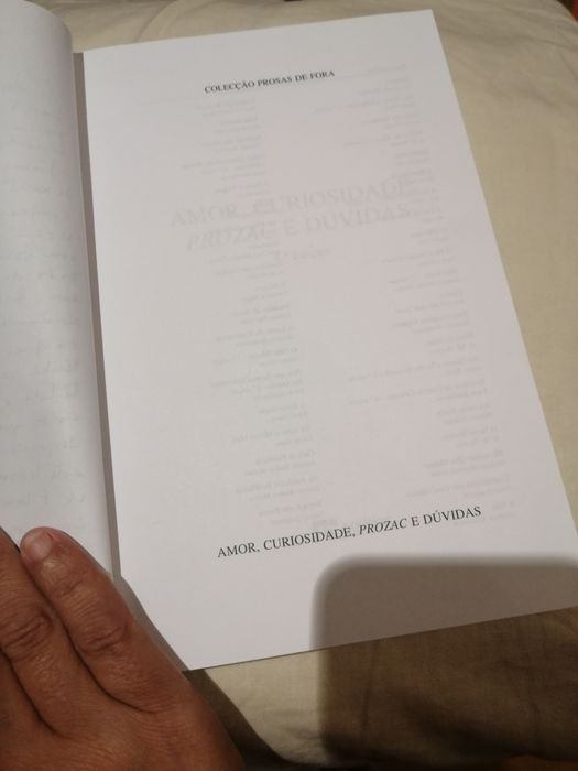 Romance Amor, curiosidade, prozac e dúvidas de Lúcia Etxebarria