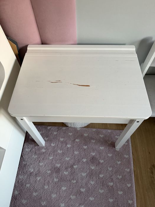 Biurko stolik drewniane dla dzieci ikea