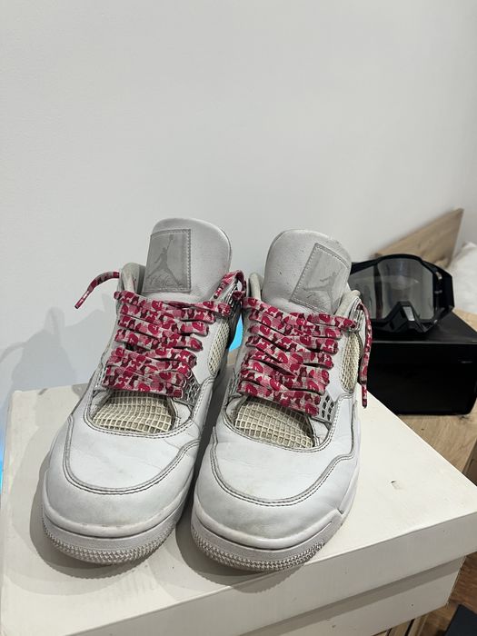 Jordan 4 pure money custom lace