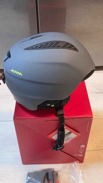 ALPINA GRAND Kask narciarski Unisex grafitowo-neonowy matt M 54-57 cm