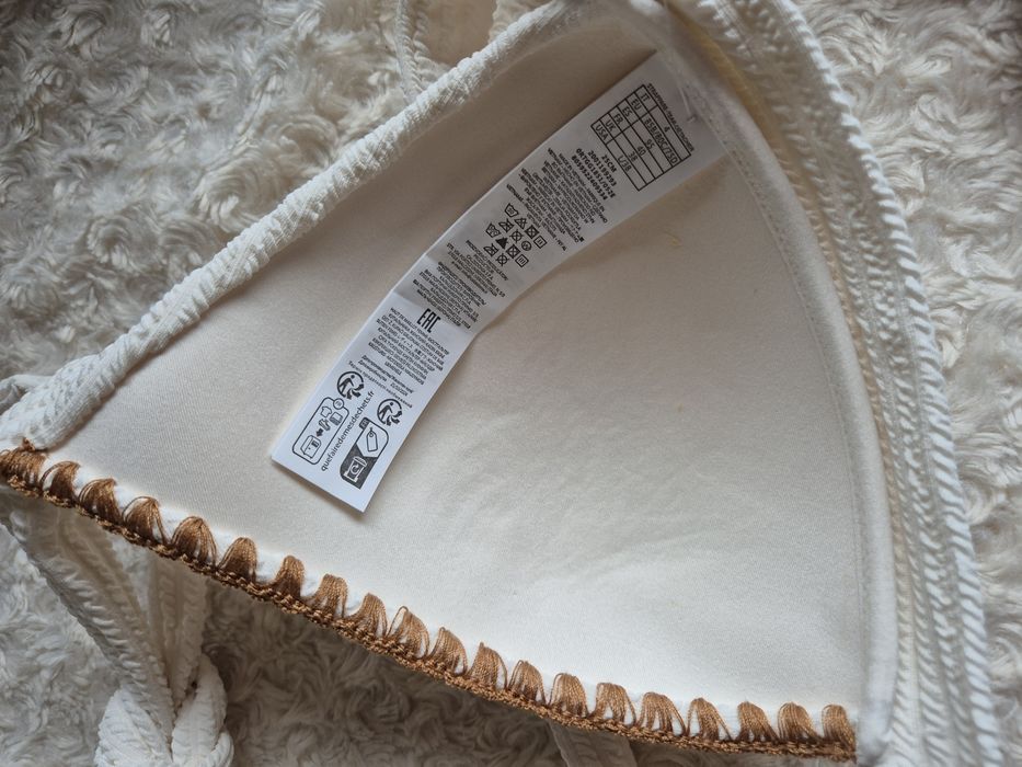Strój kąpielowy Calzedonia L 85B/80C/75D Coco white bicolor 3d brazyli