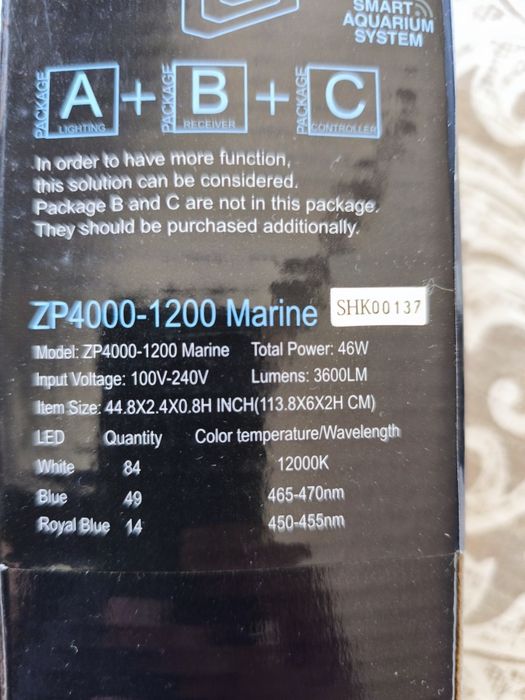 Iluminação para Aquário até 120cm Zetlight ZP4000