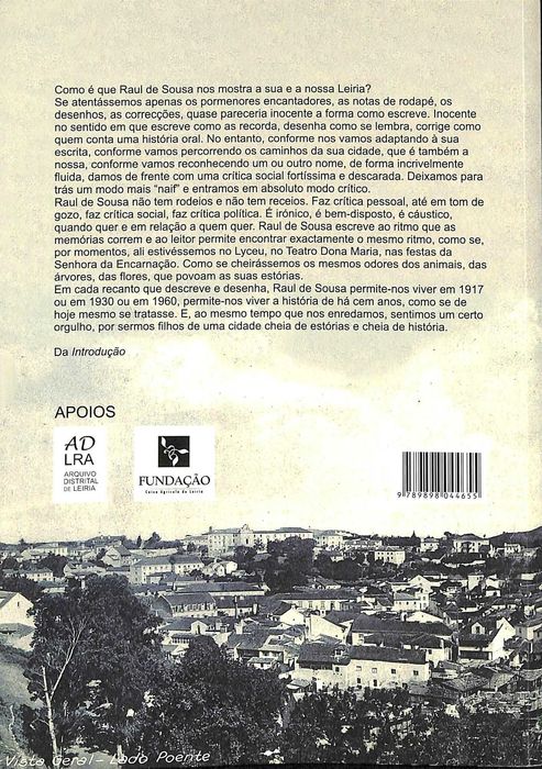 "As Minhas Memórias. Leiria, 1909 a 1939" de Raul Faustino de Sousa [Novo]