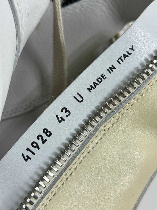 Кеди Rick Owens DRKSHDW megabumper ramones  белые кожаные кеды 41 43