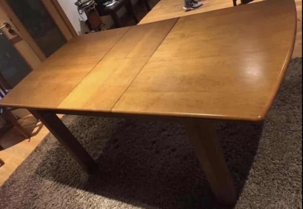 Mesa de jantar ajustavel + 6 cadeiras