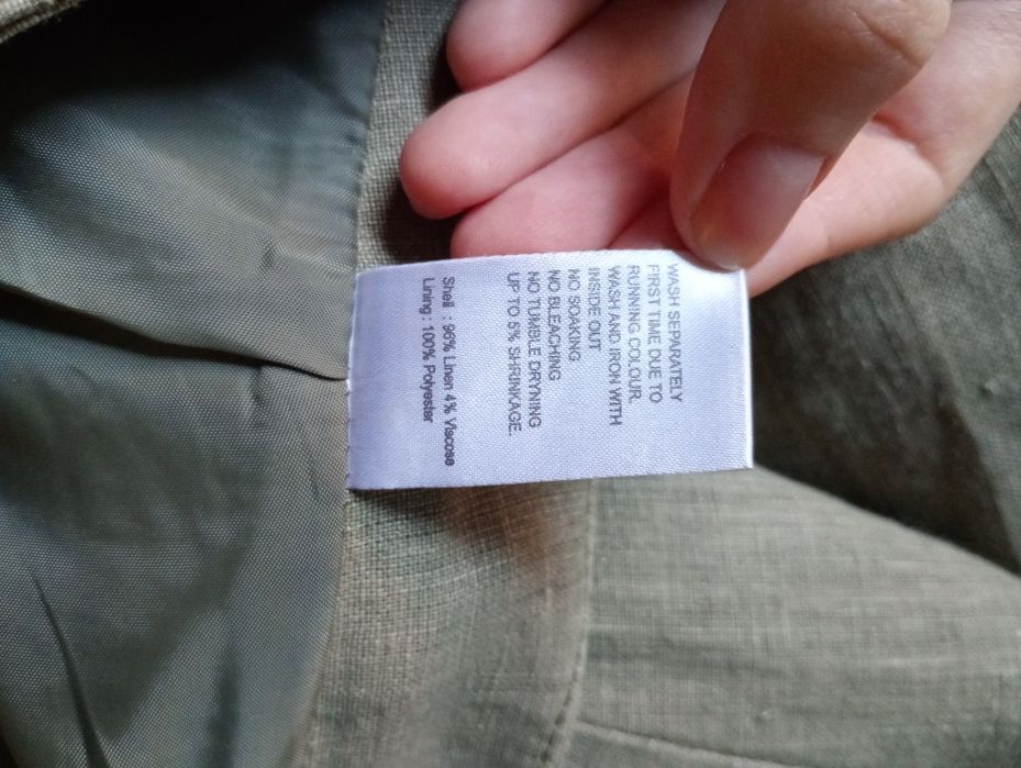 lniana spódnica midi