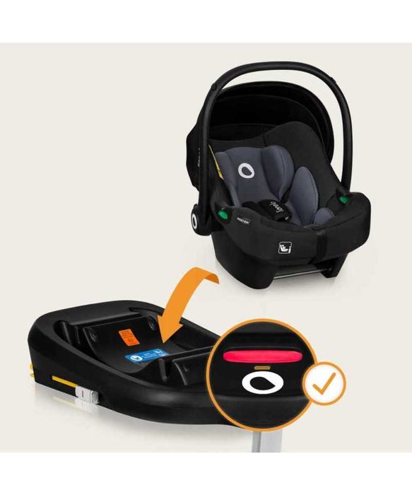 Fotelik samochodowy z bazą ADAC zestaw Lionelo Astrid i-Size