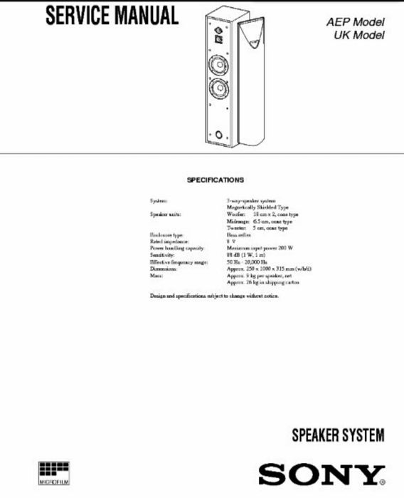 Coluna de som da sony