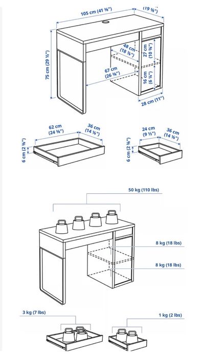 Secretaria Menina IKEA